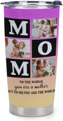 Miniatura 19 de Taza personalizada con foto y texto para hombres y mujeres, regalo para papá, mamá, familias y amigos, taza de viaje con foto e imagen