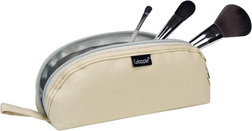 Miniatura 7 de Gloppie Soporte Portátil de Brochas de Maquillaje para Viajes Estuche de Viaje de Brochas de Maquillaje, Blanco hueso