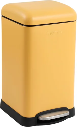 Miniatura 8 de happimess HPM1012H Betty Retro Mini - Cesta de basura con apertura mediante pedal de 3.2 galones, resistente a las huellas dactilares, moderna
