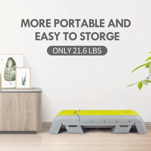 Miniatura 8 de leikefitness Plataforma aeróbica multifuncional con plataforma de entrenamiento de cable, banco de mancuernas ajustable, banco de pesas