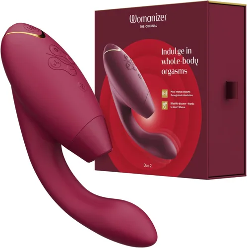 Miniatura 8 de Womanizer Duo 2 Vibrador de conejo succión de clítoris, juguete sexual vibrador de punto G, 14 niveles de intensidad y 10 modos de vibración