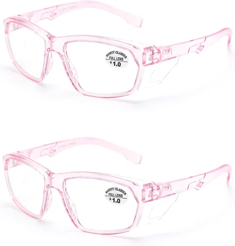 Miniatura 128 de ProtectX Elegantes gafas de seguridad antivaho y resistentes a los arañazos, gafas de protección UV, lentes de bloqueo de luz azul para hombres