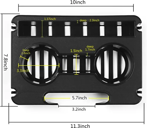 Miniatura 5 de Bandeja para silla de gravedad cero, portavasos para silla de salón de gravedad cero, diseño para colgar, soporte para tazas reclinables, bandeja