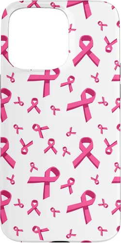Miniatura 30 de iPhone 13 patrón de cinta rosa concientización del cáncer de mama mujeres caso de apoyo