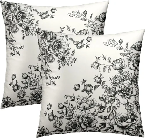 Miniatura 9 de Fundas de Almohada de Bosque de Pinos 22x22 Juego de 2, Fundas de Almohada Decorativas de Árboles de Abeto y Cedro Verde Nieve Beige de Invierno