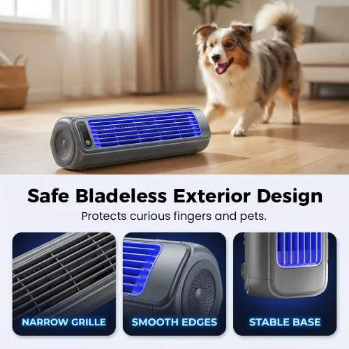 Miniatura 7 de Aire acondicionado portátil Ace de refrigeración 2026, ventilador de refrigeración con 3 velocidades y pantalla táctil LED, aire acondicionado