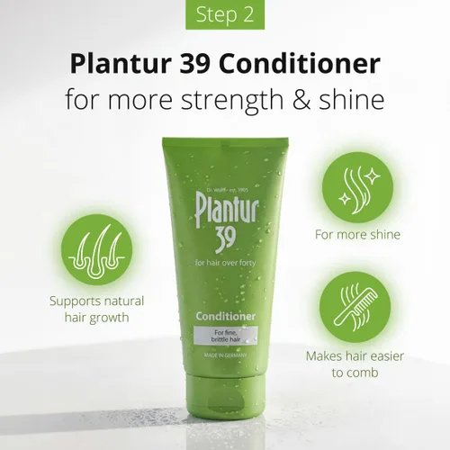 Miniatura 3 de Plantur 39 Paquete de champú y acondicionador para cabello fino y quebradizo I promueve el crecimiento natural del cabello I Champú de fórmula I