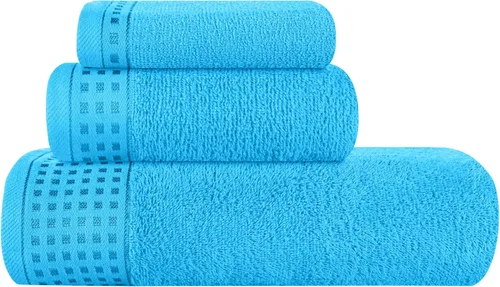 Miniatura 54 de GLAMBURG Juego de 2 toallas de baño de gran tamaño 100% algodón, 28 x 55 pulgadas, ultra suaves, altamente absorbentes, compactas, de secado rápido