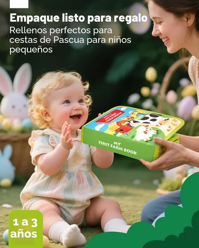 Miniatura 11 de hahaland Libro de actividades para niños pequeños de 1 a 3 años – Juguetes Montessori para niños de 1 año, regalos para niñas, juguetes educativos