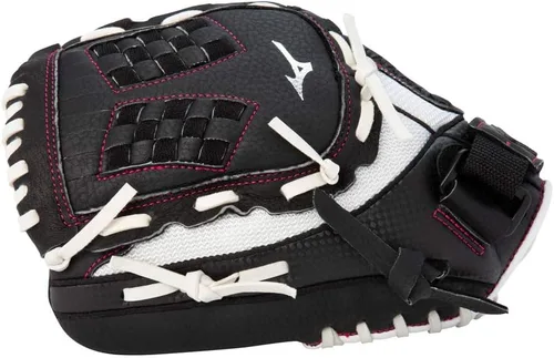 Miniatura 2 de Mizuno Prospect Finch Juvenil Tela Trident Blanco/Negro/Rosa