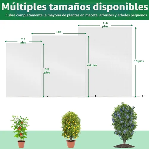 Miniatura 5 de Evoio Red para pájaros para jardín, arbustos de arándanos, cubierta de red para árboles frutales, bolsas de malla con cordón, 4 unidades de 2.3 x