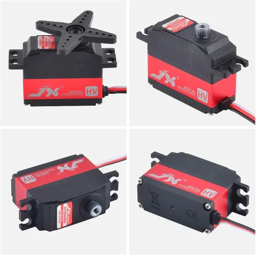 Miniatura 3 de JX Servo PDI-HV2546MG 0.88 oz Metal Gear Digital High Voltage Tail Servo 180 ° para RC 450 500 Helicóptero Ala Fija Piezas de Avión