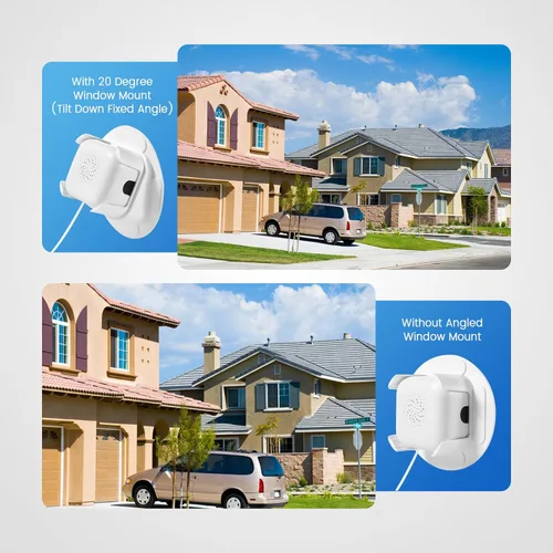 Miniatura 7 de Cámara de seguridad de ventana 2K, monitoreo doméstico interior de 3MP, Wi-Fi 2.4GHz/5GHz, visión nocturna a todo color, detección de personas