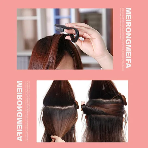 Miniatura 3 de Peine alisador de cabello, 10 unidades, en forma de V, alisador de pelo, peine alisador para peluquería nudosa, hogar, mujeres y niñas