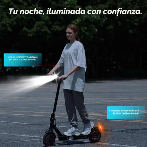 Miniatura 5 de iScooter Scooter eléctrico para adultos y niños grandes, velocidad máxima de 19 Mph, rango máximo de 18 millas, scooter E plegable y ligero