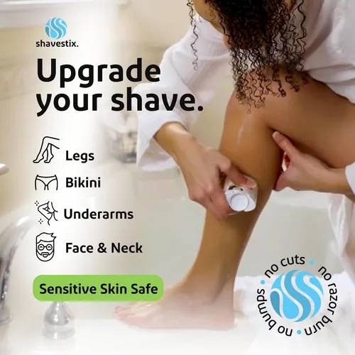 Miniatura 3 de Shavestix - Crema de afeitar en barra de 2.75 onzas – Pequeños regalos navideños, artículos de tocador de tamaño de viaje para mujeres Barra