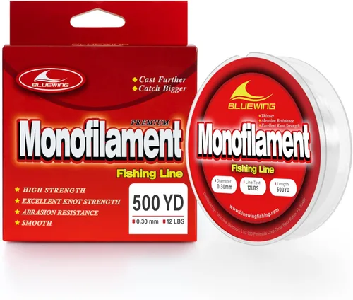 Miniatura 15 de BLUEWING Sedal de pesca monofilamento 6,8,10,12,15,20,25,30,40,50,60,80,100,130,250,300,400 libras, 50,100,500,1000,3000 yardas, hilo de pescar mono