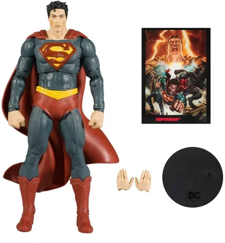 Miniatura 5 de McFarlane Toys - DC Direct Figura de 7 pulgadas con cómic - Black Adam WV1 - Superman