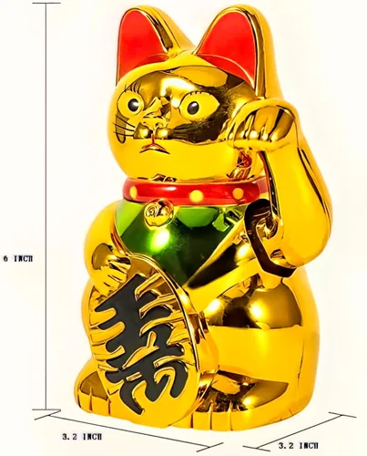 Miniatura 4 de Gato de la suerte chino que agita los gatos de oro brazo de la fortuna pequeño que agita la suerte Feng Shui Gato de oro que agita el gato