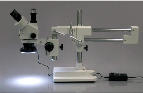 Miniatura 3 de AmScope Luz de anillo de microscopio LED-64 de 64 LED con adaptador