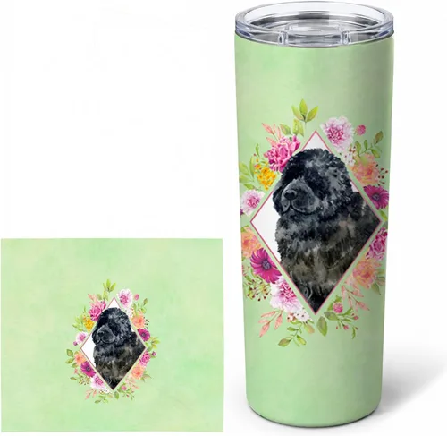 Miniatura 76 de Caroline's Treasures CK4270TBL20 - Vaso delgado de acero inoxidable de 20 onzas con aislamiento al vacío de doble pared, reutilizable