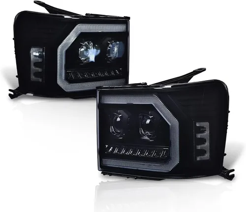 Miniatura 28 de GRAND ORANGE Par de faros delanteros compatibles con Toyota Tacoma 2005 2006 2007 2008 2009 2010 2011 lente transparente cromado carcasa ámbar