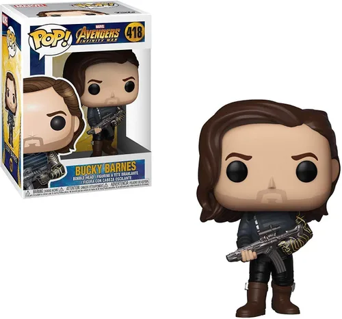 Miniatura 2 de POP Marvel: Avengers Infinity War - Bucky Barnes (Winter Soldier) Funko Pop! Figura de vinilo (paquete con funda protectora compatible con Pop Box)