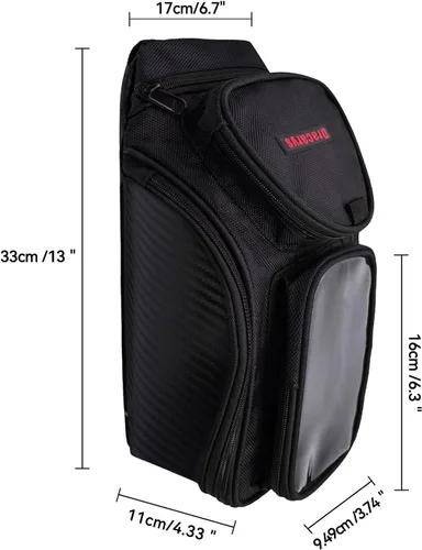 Miniatura 2 de Bolsa Dracarys para tanque de motocicleta - Bolsa Oxford negra para motocicleta con fuerte imán para Honda, Yamaha, Suzuki, Kawasaki, Harley