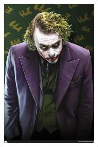 Miniatura 10 de Trends International DC Comics - Póster de pared The Joker - The Dark Knight, 22.375 x 34 pulgadas, versión enmarcada en negro Versión con marco