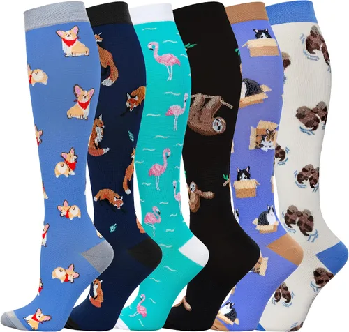 LEVSOX Calcetines de compresión para mujeres y hombres, 20-30 mmHg, lo mejor para enfermeras, viajes, embarazo