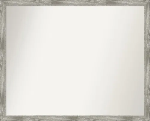Miniatura 495 de Amanti Art Espejo personalizado, espejo de baño gris plomo a rayas, espejo de pared o espejo de tocador de baño sobre el fregadero