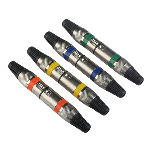 Miniatura 2 de Conector de cable XLR de 3 pines macho y hembra para cable de señal DMX o conector de micrófono mezclador de audio