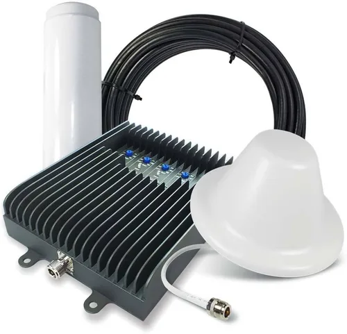 SureCall Fusion5s 2.0 Amplificador de señal de teléfono celular para el hogar y la oficina de hasta 10000 pies cuadrados, antenas Omni Dome,