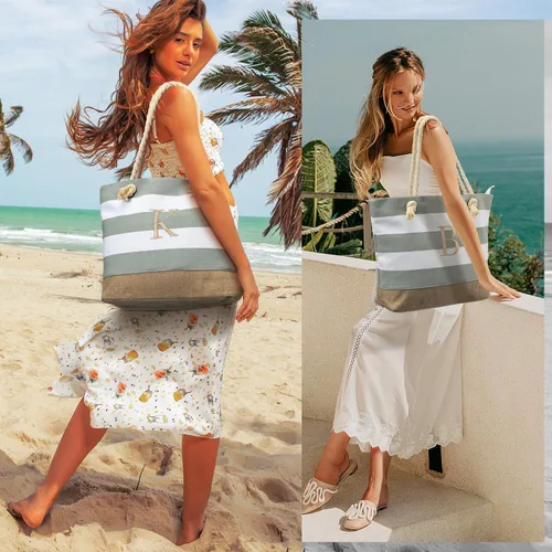 Miniatura 25 de YOOLIFE Beach Bags for Women - Travel Canvas Beach Tote, Pool Waterproof Bag, Travel Essentials, Gifts for Women Birthday
