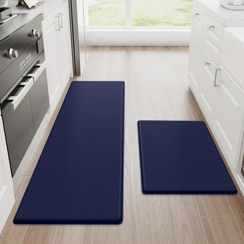 Miniatura 38 de StepRite Tapetes de cocina, 2 tapetes acolchados, antifatiga, para piso, de escritorio, antideslizante, impermeables, oficina, alfombras de 17.3 x