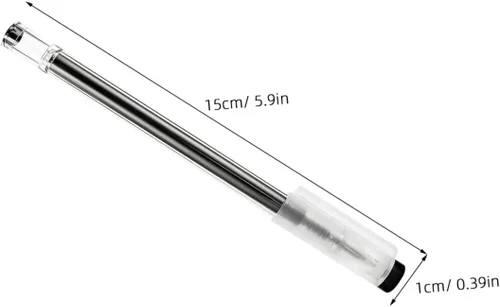 Miniatura 2 de NUOBESTY 12 bolígrafos de tinta de gel negra, punta de aguja fina, escritura suave para escuela y oficina, agarre cómodo, diseño ergonómico