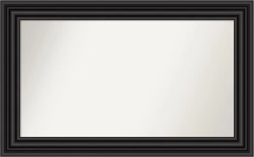 Miniatura 338 de Amanti Art Espejo personalizado, espejo de baño negro puente, espejo de pared o espejo de tocador de baño sobre el fregadero (26 x 26 pulgadas)