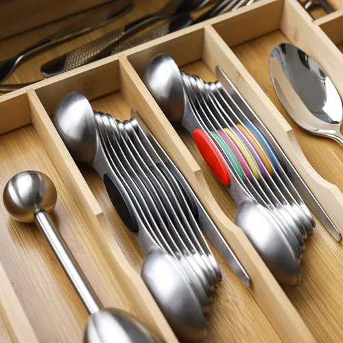 Miniatura 7 de Juego de cucharas medidoras magnéticas de acero inoxidable de doble cara, cucharadita apilable cucharada de medición para medir ingredientes secos