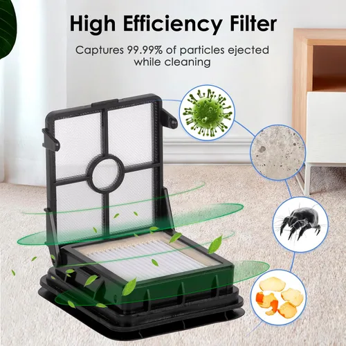 Miniatura 3 de (12 piezas) Filtros HEPA de repuesto compatibles con Bissell Crosswave 1785 1866 2306 2551 2554 2590 2593 2596 CrossWave Wireless Max todo en uno