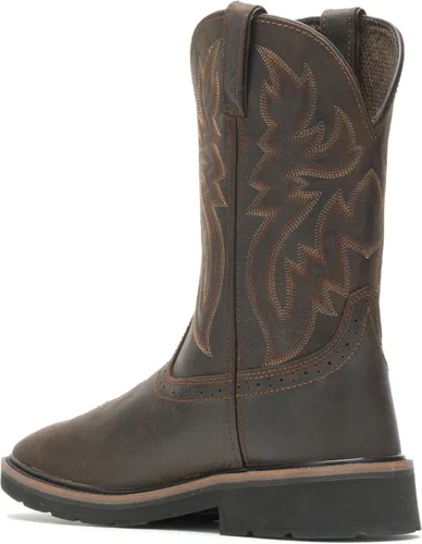 Miniatura 3 de Wolverine Botas de trabajo Rancher con punta cuadrada de 10 pulgadas para hombre, Marrón