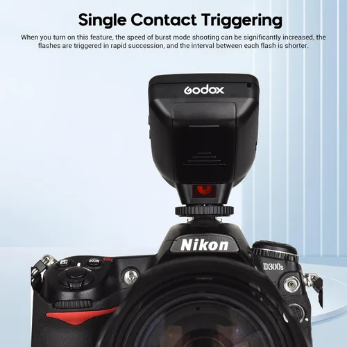 Miniatura 5 de Godox XPro-N TTL - Transmisor de disparador de flash inalámbrico compatible con cámaras Nikon, disparador HSS 1/8000s, pantalla grande, 11 funciones