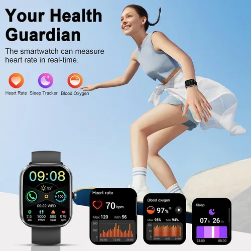 Miniatura 2 de Smart Watch for Men Women, 2026 New Smartwatch(Answer/Make Call), 1.91" Fitness Watch with 120+ Sport Modes
