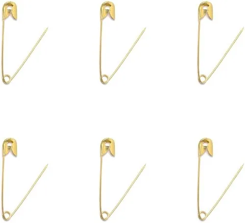Miniatura 3 de 500 pasadores de seguridad de 0.787 pulgadas, pequeños alfileres de metal de seguridad para el hogar, oficina, manualidades, joyería (XBZ/dorado)