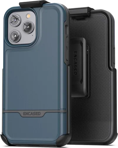 Miniatura 9 de ENCASED Funda para cinturón con clip para iPhone 11 (2019 Rebel Armor) Funda protectora resistente de cuerpo completo con soporte (Negro)