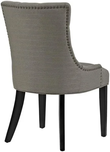 Miniatura 4 de Modway Regent Modern - Sillas de comedor tapizadas de tela copetuda con ribete de clavos en granito