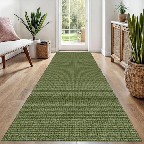 Miniatura 77 de EARTHALL Alfombra de pasillo 3x14 pies, alfombras lavables extra largas para pasillos, tejidas, antideslizante, alfombra trenzada para entrada