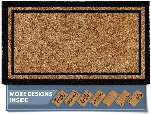 Miniatura 20 de Barnyard Designs Felpudo de bienvenida para exteriores, alfombra grande de entrada para puerta principal, marrón (Home Sweet Home, 30" x 17")