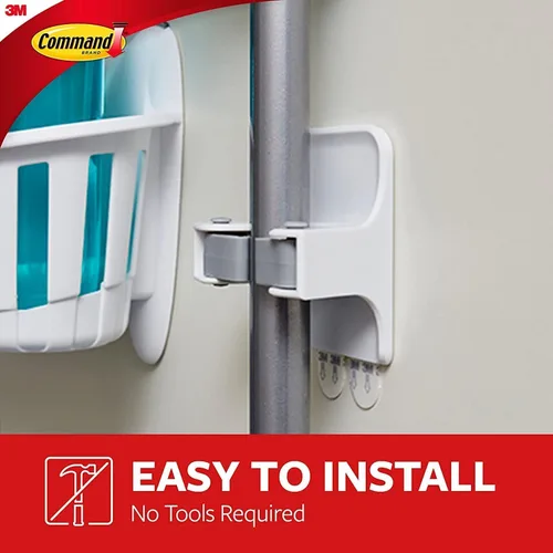 Miniatura 5 de Command Paquete de decoración de pared para preparación navideña: organiza tu casa con pinzas de escoba para montaje en pared, tiras para colgar