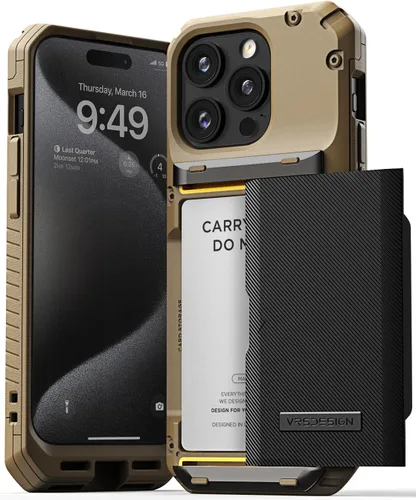 Miniatura 16 de VRS DESIGN Damda Glide Pro - Funda para iPhone 13 Pro, resistente funda semiautomática [4 tarjetas] con soporte para ranura para tarjetas compatible