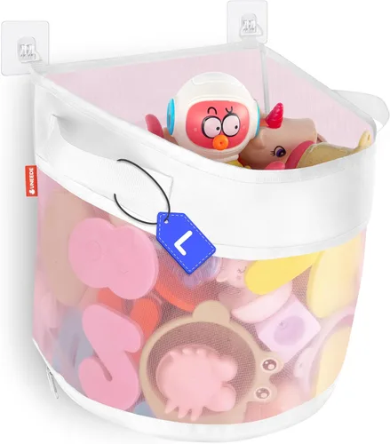 Miniatura 11 de UNEEDE Organizador de juguetes de baño, organizador de juguetes de bañera de 4.15 galones, soporte de juguetes de baño de acceso rápido para bañera